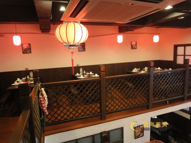 東北菜飯店裝修隔斷