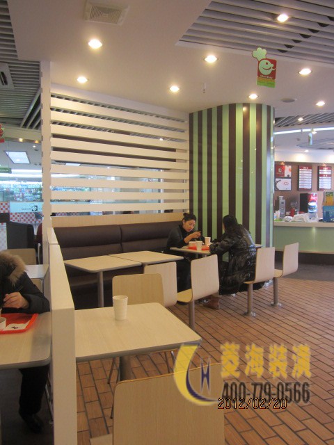 快餐店隔斷設計圖片