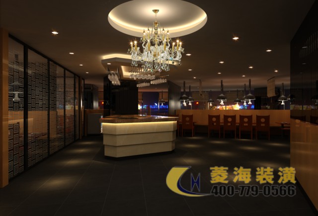 韓國料理店裝修設計效果圖