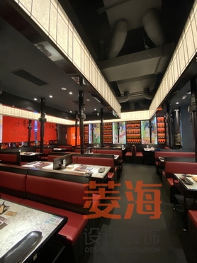 日本烤肉店卡座設計