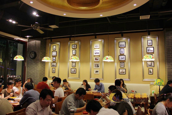 快餐店墻面設計效果圖