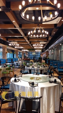 本幫菜飯店吊頂設計裝修