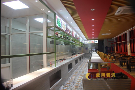 快餐廳明廚設計裝修