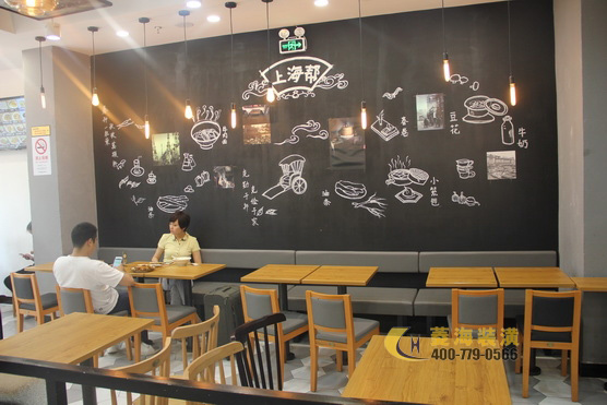 點心店卡座設計裝修