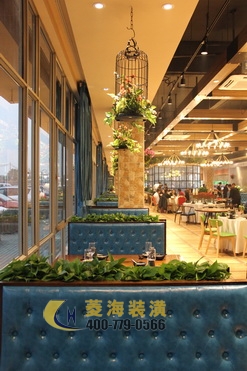 本幫菜飯店卡座設計裝修