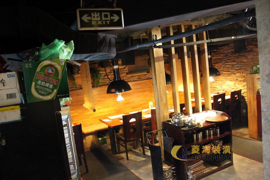 韓國料理店隔斷設計