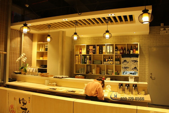 日本料理店吧臺設計裝修