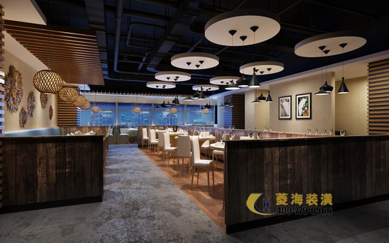 東北菜餐廳吊頂設計裝修