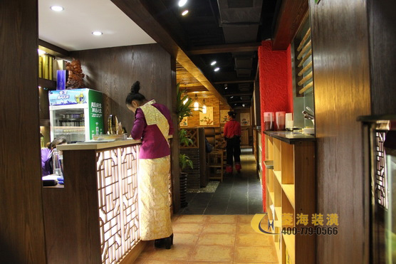 火鍋店吧臺設計效果圖