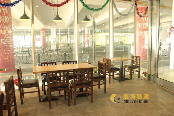 甜品店卡座設計裝修