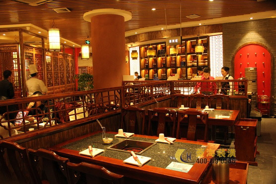 火鍋店卡座布局設計