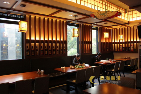日本料理店隔斷設計