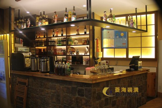日本料理店吧臺設計裝修