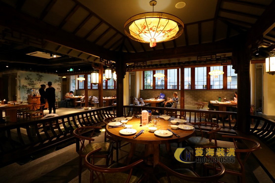 本幫菜飯店就餐區設計裝修