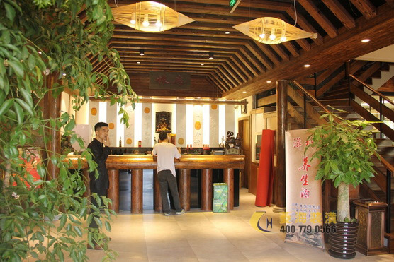 農家菜餐廳吧臺設計裝修