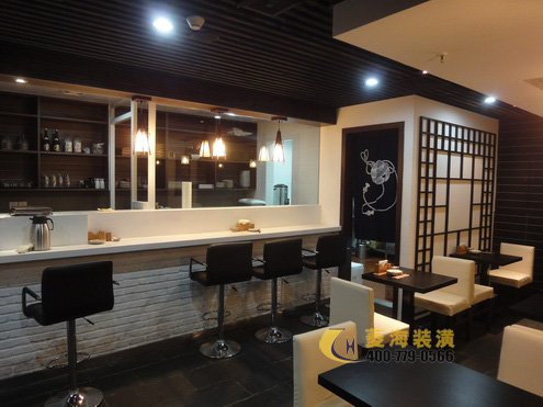 日式料理店大廳設計