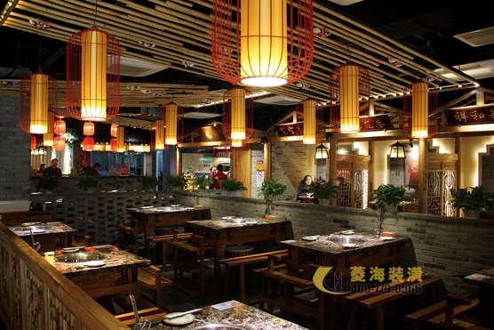火鍋店設計裝修效果圖