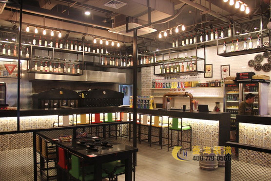 燒烤店吧臺設計裝修
