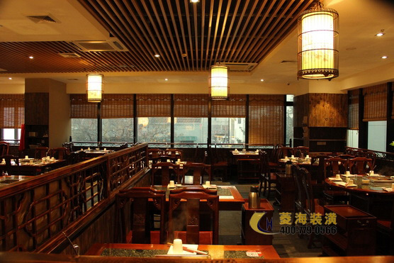 火鍋店墻面設計裝修