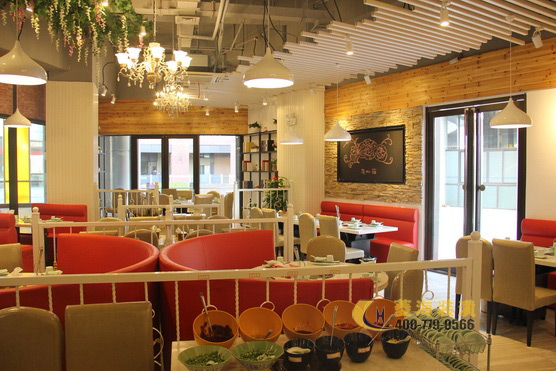 潮汕火鍋店隔斷設計