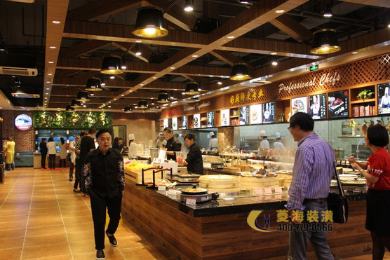 本幫菜飯店隔斷設計裝修