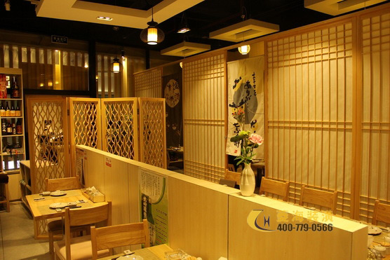 日本料理店隔斷設計