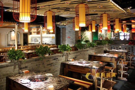 火鍋店卡座設計裝修