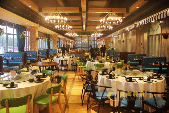 本幫菜飯店散座區設計