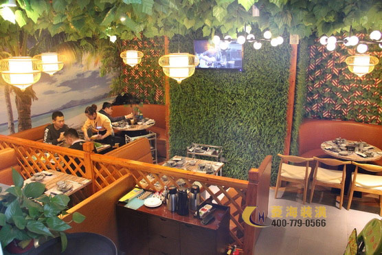 火鍋店隔斷設計裝修