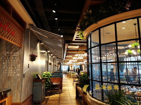 本幫菜飯店走道設計裝修