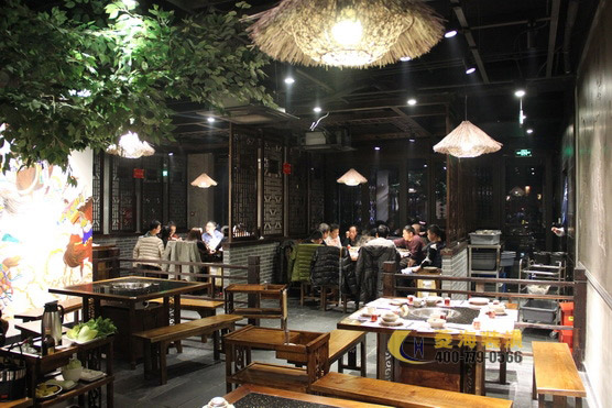火鍋店卡座設計