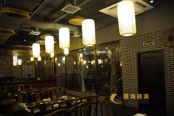 火鍋店隔斷設計裝修