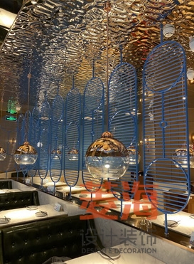 干鍋牛蛙店隔斷裝修