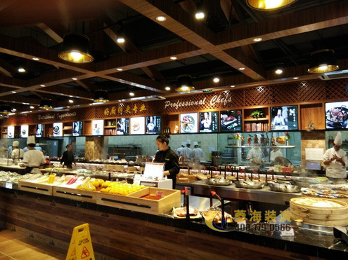 本幫菜飯店明檔設計裝修
