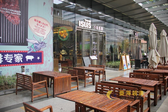 西餐廳露天區域設計裝修