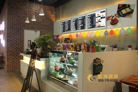 甜品店吧臺設計效果圖